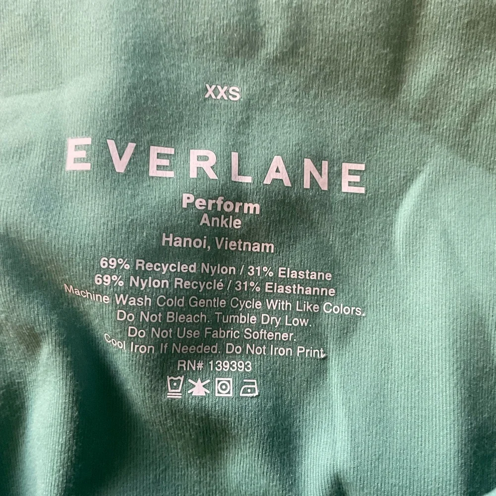 Everlane Perform 24/7 Legging Green XXS NWT Active Yoga Workout Gym Activewear